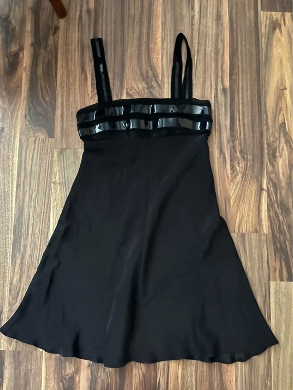 Incredible Y2K Emporio Armani silk black mini dress
